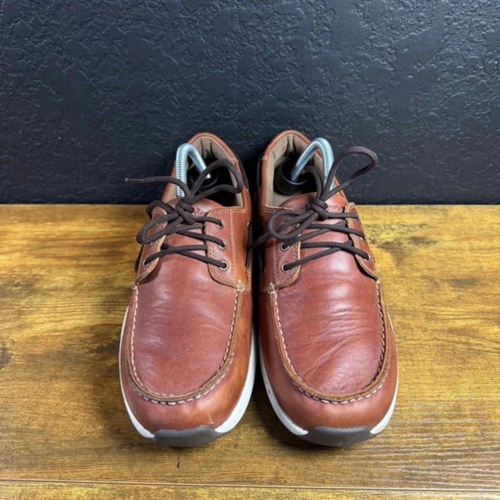 New Balance MD1200SB Brown‎ Leather Boat Shoes Mens 8.5 2E Wide